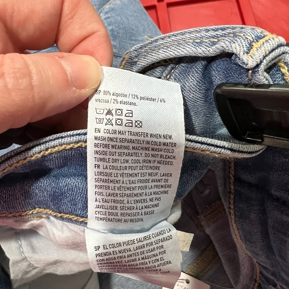 NEW NWT women’s jeans 10/30 regular high rise stretch AEO American eagle - Picture 8 of 8